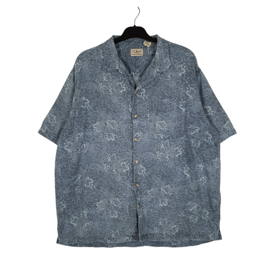 Mens Blue L.L.Bean Short Sleeve Shirt