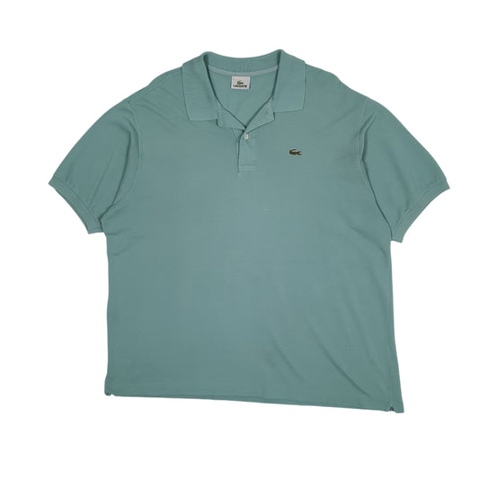 Mens Green Lacoste Short Sleeve Polo Shirt