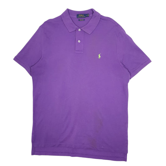 Mens Purple Polo Ralph Lauren Short Sleeve Polo Shirt