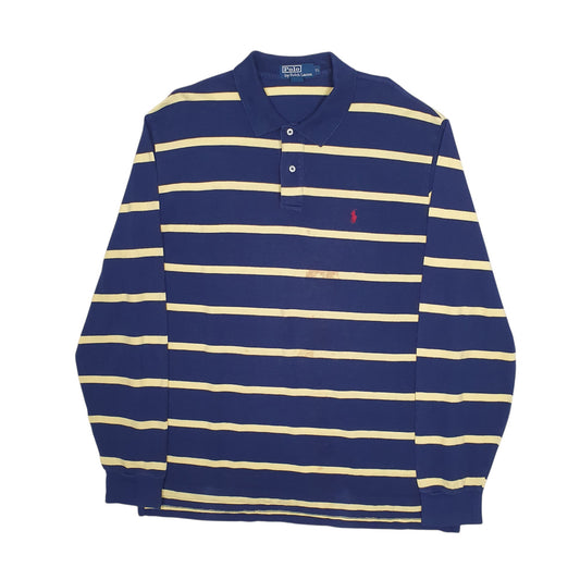 Mens Navy Polo Ralph Lauren Long Sleeve Polo Shirt