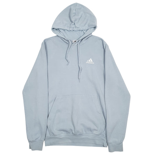 Mens Blue Adidas Hoodie Jumper