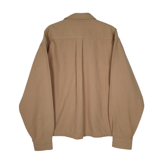 Mens Beige L.L.Bean Thick Chamois Shirt