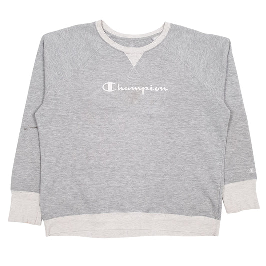 Mens Grey Champion Crewneck Jumper