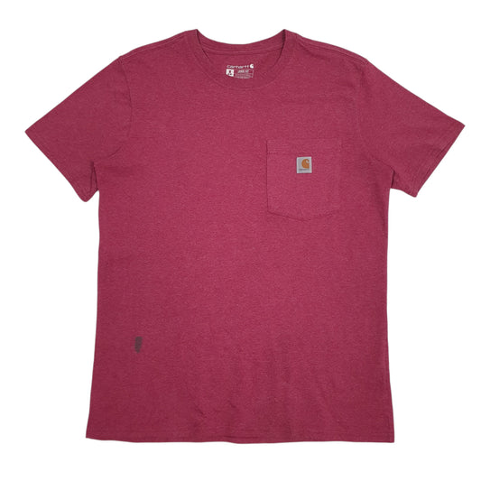 Womens Burgundy Carhartt Short Sleeve T Shirt
