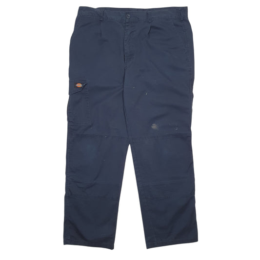 Mens Navy Dickies Workwear Carpenter Trousers