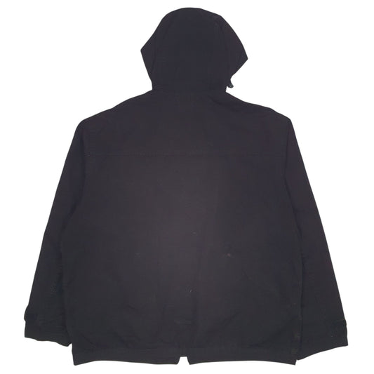 Mens Black North Sails Crewneck Coat
