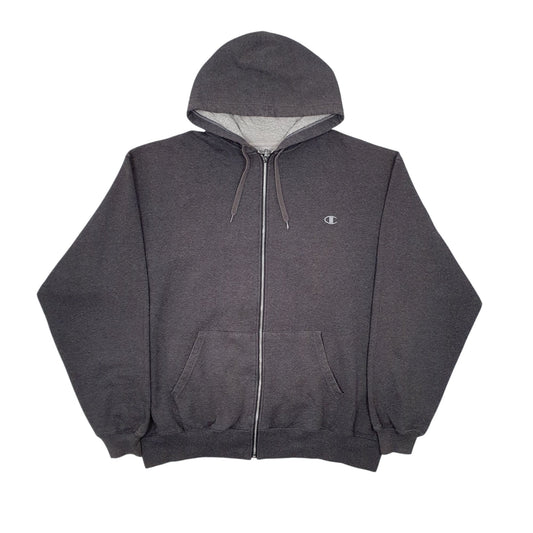 Mens Grey Champion Full Zip Jumper