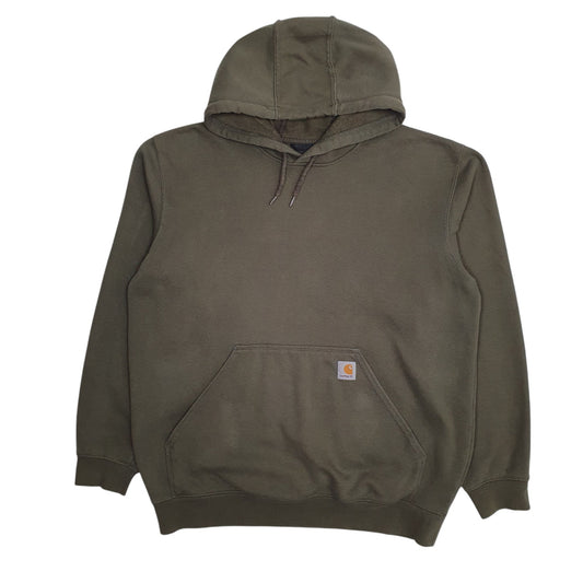 Mens Green Carhartt Hoodie Jumper