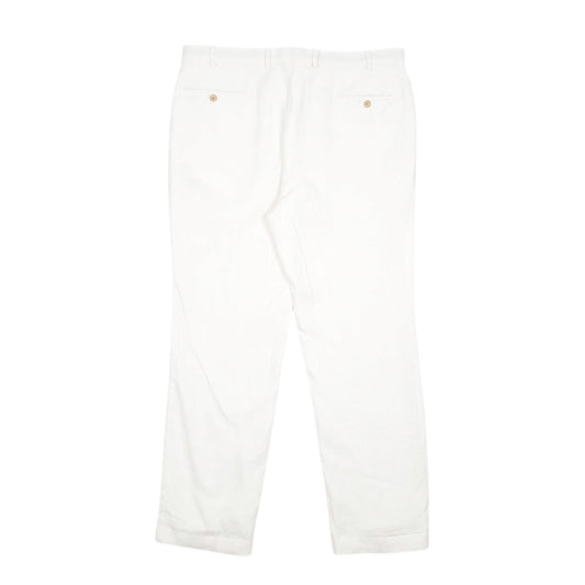 Mens White Polo Ralph Lauren Trousers
