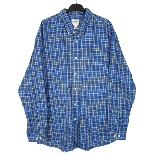 Mens Blue L.L.Bean Long Sleeve Shirt