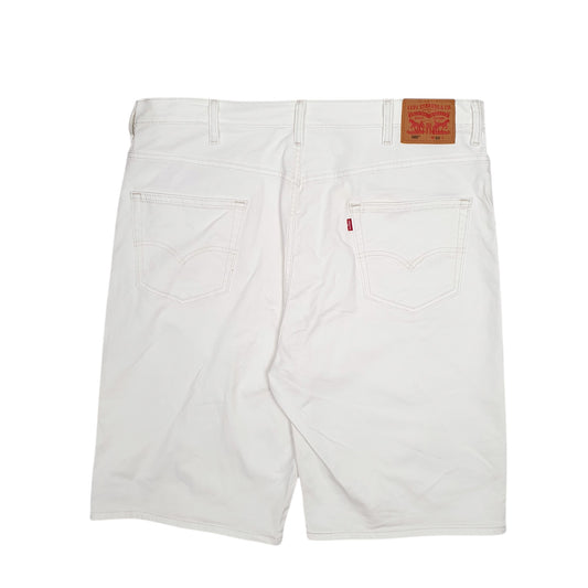 Mens White Levis 569 Shorts