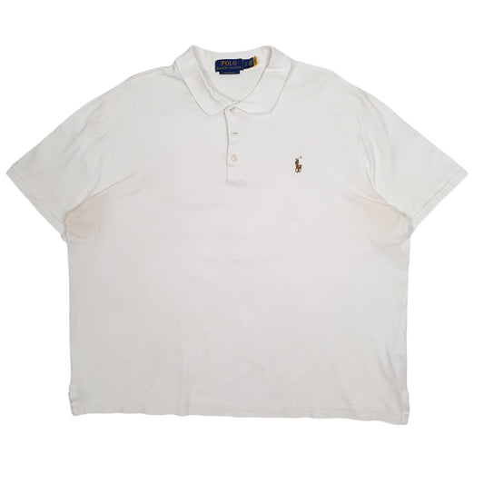 Mens White Polo Ralph Lauren Short Sleeve Polo Shirt