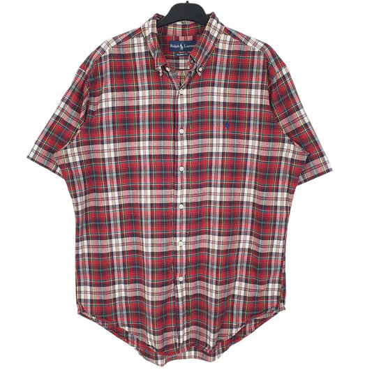 Mens Red Ralph Lauren Short Sleeve Shirt