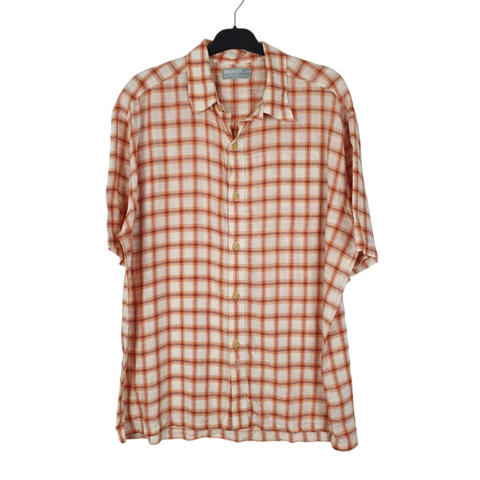 Mens Orange Dockers Short Sleeve Shirt