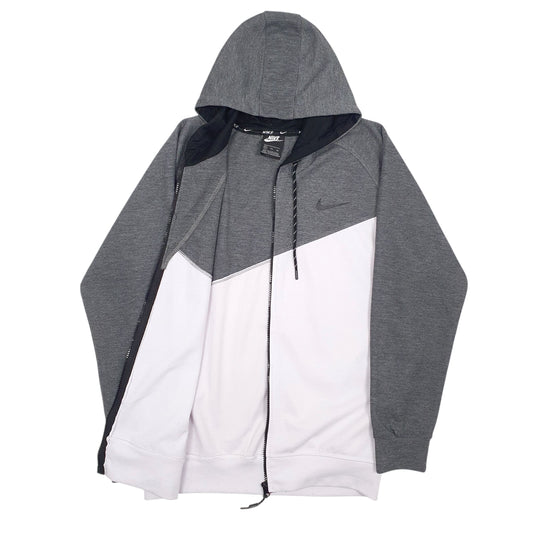 Womens White Nike Full Zip Jumper