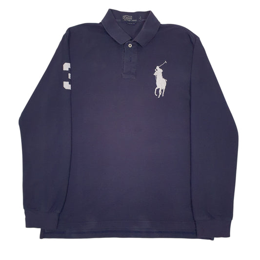 Mens Navy Polo Ralph Lauren Long Sleeve Polo Shirt