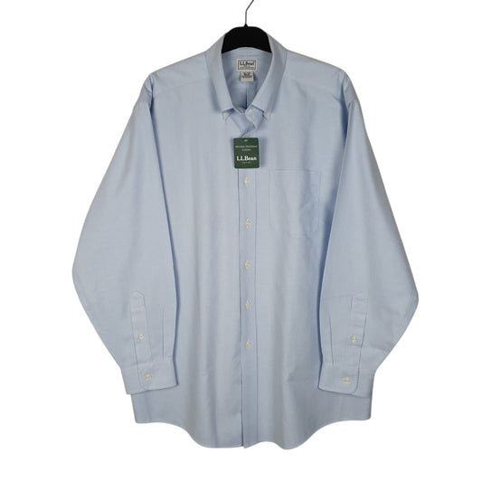 Mens Blue L.L.Bean Long Sleeve Shirt