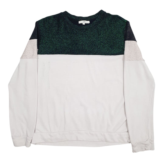 Womens White Lee Crewneck Jumper
