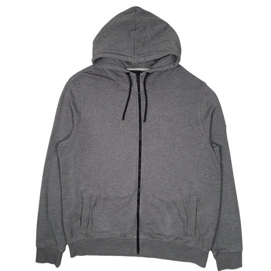 Mens Grey Hugo Boss Hoodie Full Zip Jumper