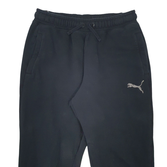 Mens Puma Stretch Black Jogger Cotton Blend Trousers Mens W30 L30