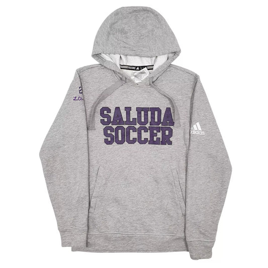 Adidas Saluda Soccer Hoodie Cotton Blend Sweatshirt Jumper Mens S