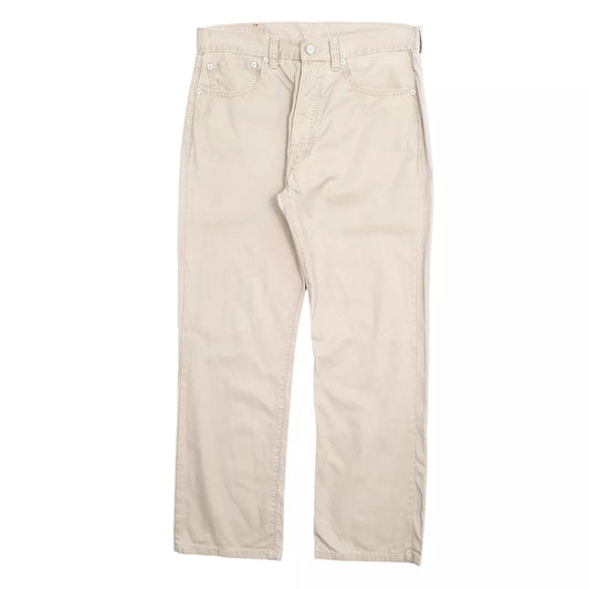 Mens Levis Beige Chino Cotton Blend Trousers Mens W32 L29
