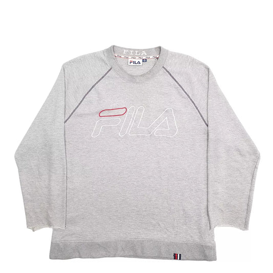 Fila Spellout Crewneck Cotton Blend Sweatshirt Jumper Mens M