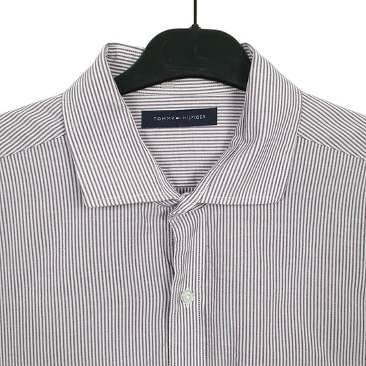 Tommy Hilfiger Long Sleeve Regular Fit Pinstripe Shirt
