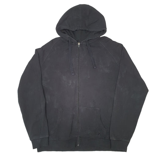 Mens Black Reebok Hoodie Full Zip Jumper