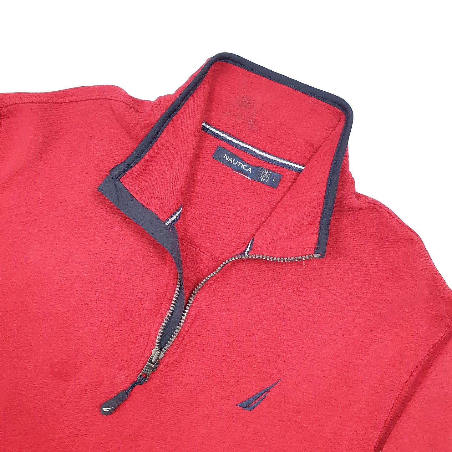 Nautica Quarter Zip L Red
