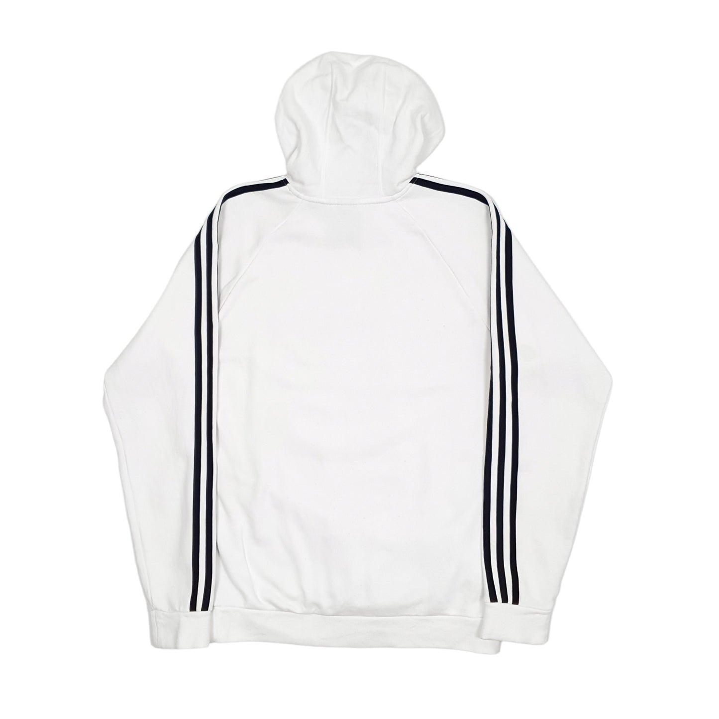 Mens White Adidas Hoodie Jumper