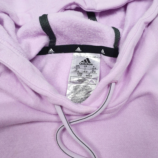 Womens Pink Adidas Hoodie Jumper