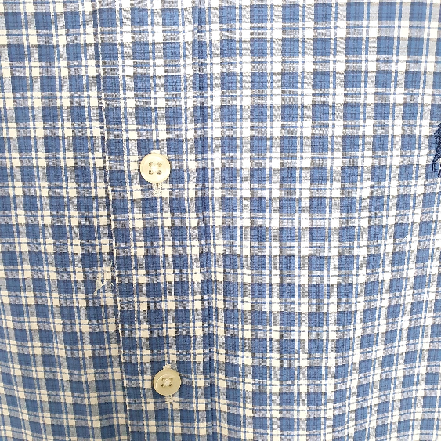 Ralph Lauren Short Sleeve Regular Fit Check Shirt Blue
