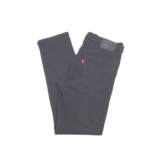 Levis 502 Regular Fit Tapered Jeans W32 L29 Black