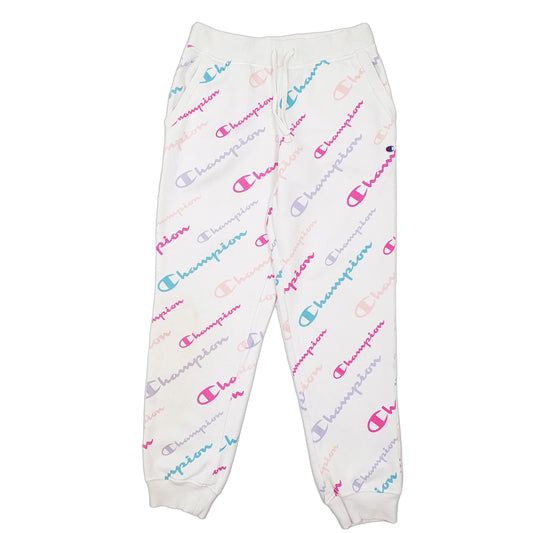 Womens White Champion Jogger Trousers