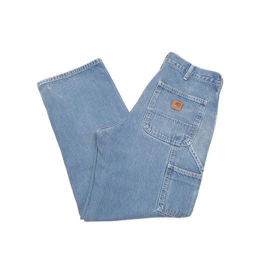 Carhartt Casual Loose Fit Carpenter Jeans W32 L29 Blue