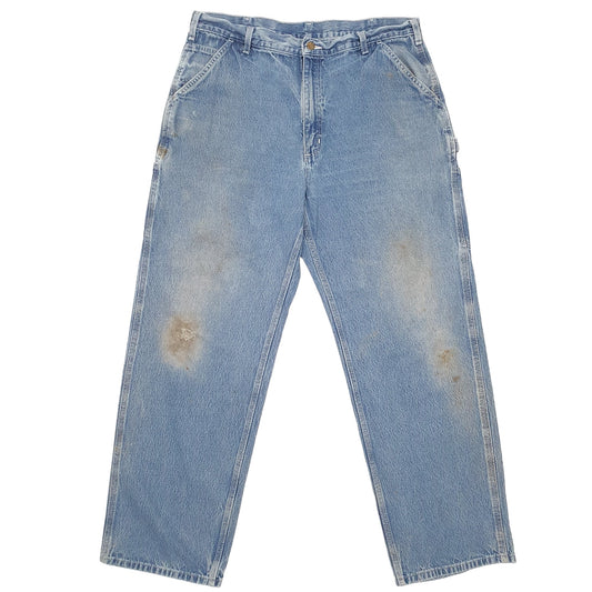 Mens Blue Carhartt Carpenter JeansW38 L32