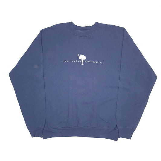 Hanes Charleston Crewneck L Navy