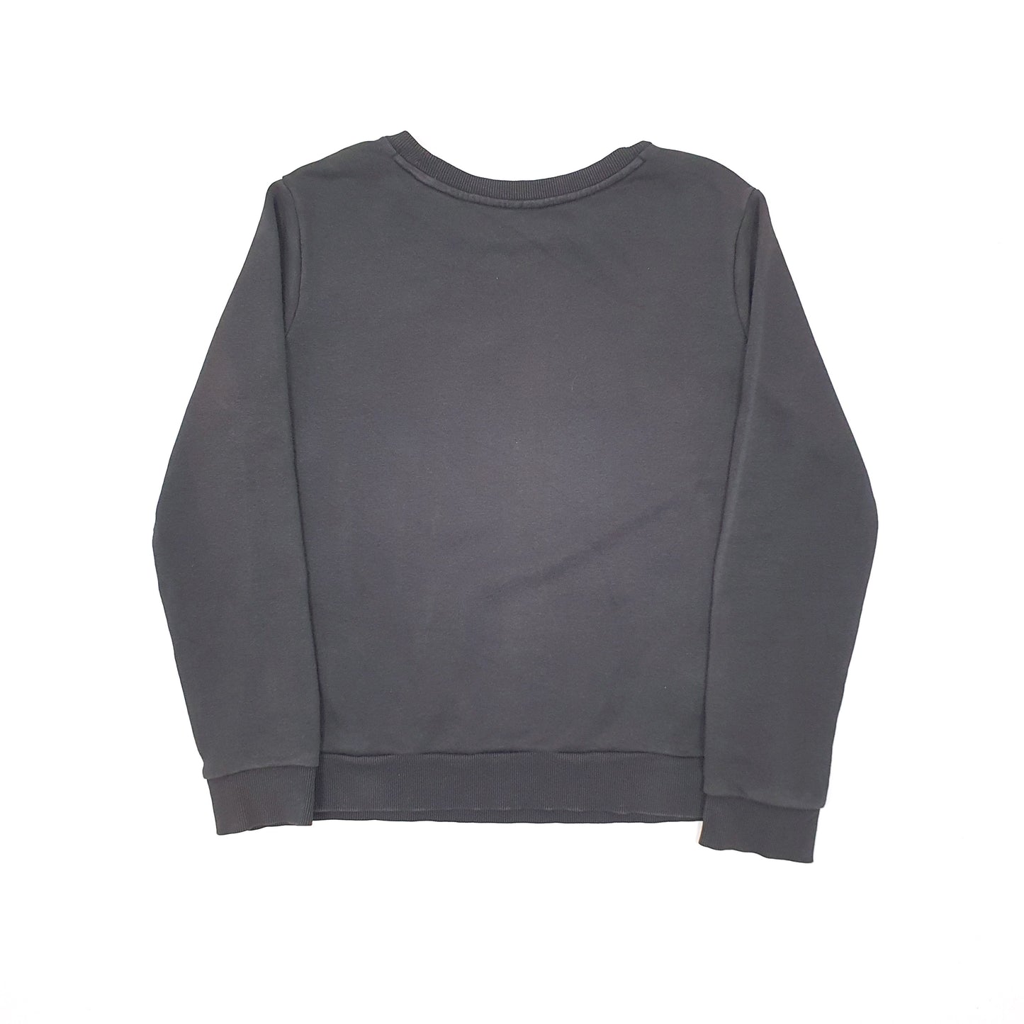 Mens Black Adidas Originals Spellout Crewneck Jumper