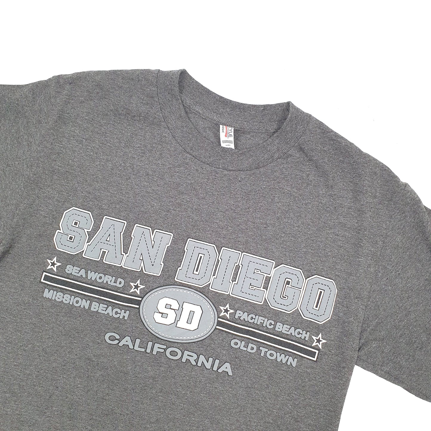 Allstyle USA San Diego Short Sleeve T Shirt Grey