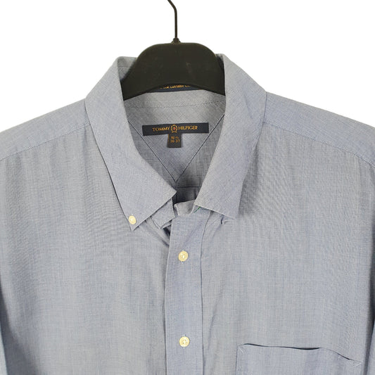 Tommy Hilfiger Lifetime Collar Long Sleeve Regular Fit Shirt Blue