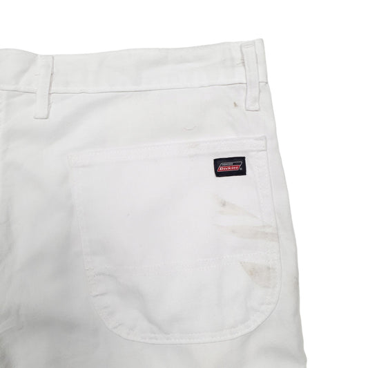 Mens White Dickies Cargo Shorts
