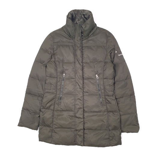 Womens Green Nautica Longline Trench Coat