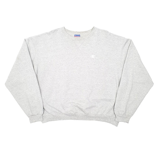Mens Grey Champion Crewneck Jumper