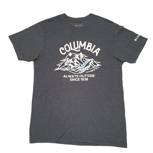 Mens Grey Columbia Sportswear Mountains Short Sleeve T Shirt