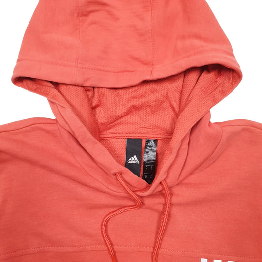 Mens Pink Adidas Hoodie Jumper