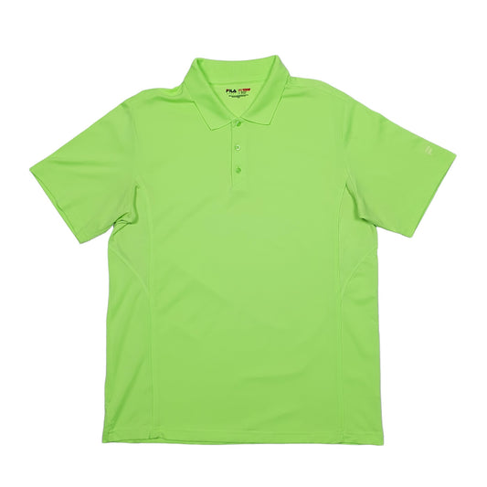 Fila Golf Short Sleeve Polyester Polo Shirt Green
