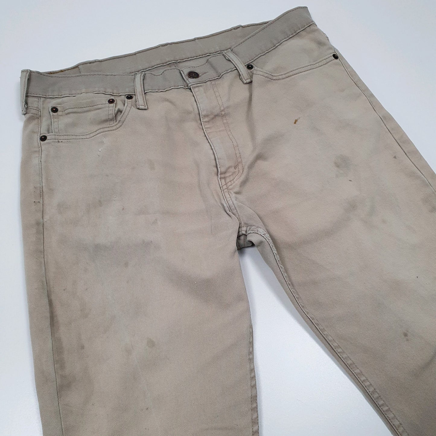 Levis 511 Slim Fit Jeans W38 L29 Beige