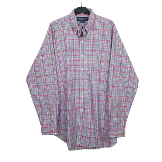 Mens Pink Ralph Lauren Long Sleeve Shirt