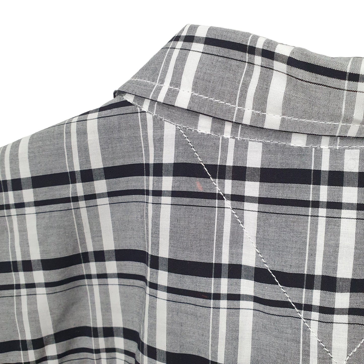 Tommy Hilfiger Short Sleeve Custom Fit Check Shirt Blue